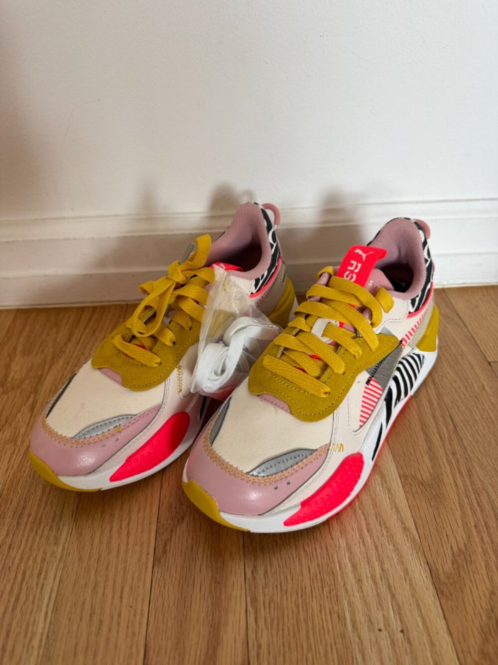 Puma RS-X Unexpected Mixes Striped Zebra Lace Up Sneakers NEW W TAGS - Women's 9